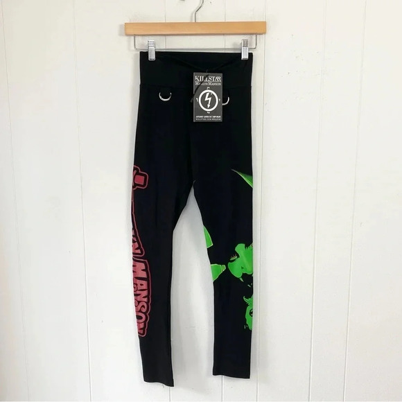 Killstar Pants - NWT XS Leggings Women's KILLSTAR Marilyn Manson Sweet Dreams - No Straps*